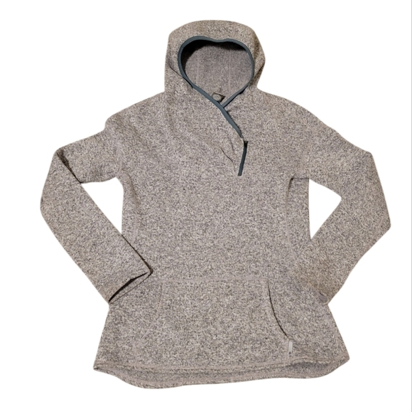 Stio Women's Sweetwater Fleece Hoodie Heather Gray Sweater Sweatshirt Sz Medium - Picture 2 of 10